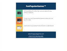 Tablet Screenshot of funpopulargames.com